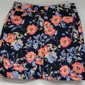 Croft & Barrow Stretch Size 6 Stretch Floral Skort
